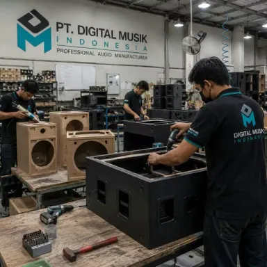 Proses assembly speaker cabinet