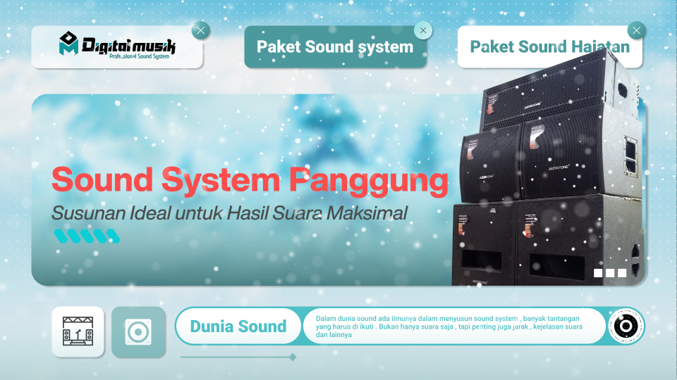 7 Susunan Sound System Panggung Ideal untuk Hasil Suara Maksimal & Profesional