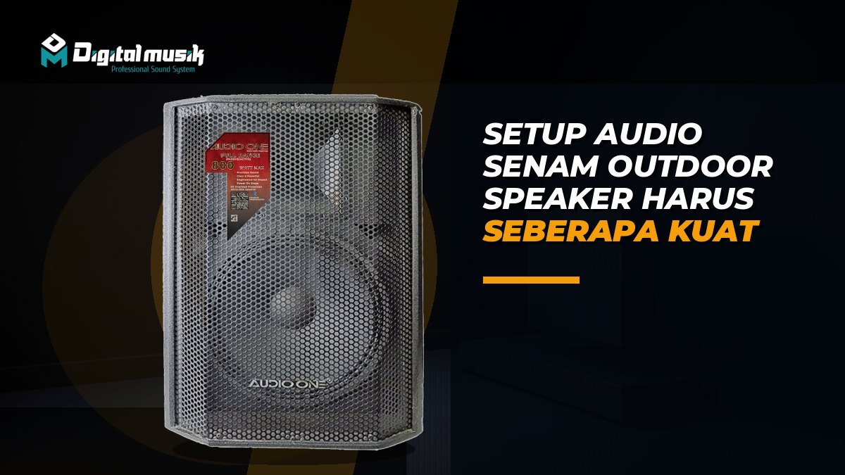 Setup Audio untuk Senam Outdoor: Speaker Harus Seberapa Kuat?