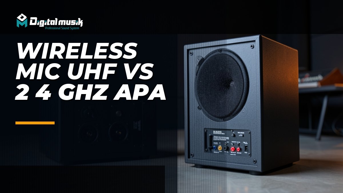 Perbandingan teknis mikrofon nirkabel UHF dan 2.4 GHz untuk kebutuhan audio profesional