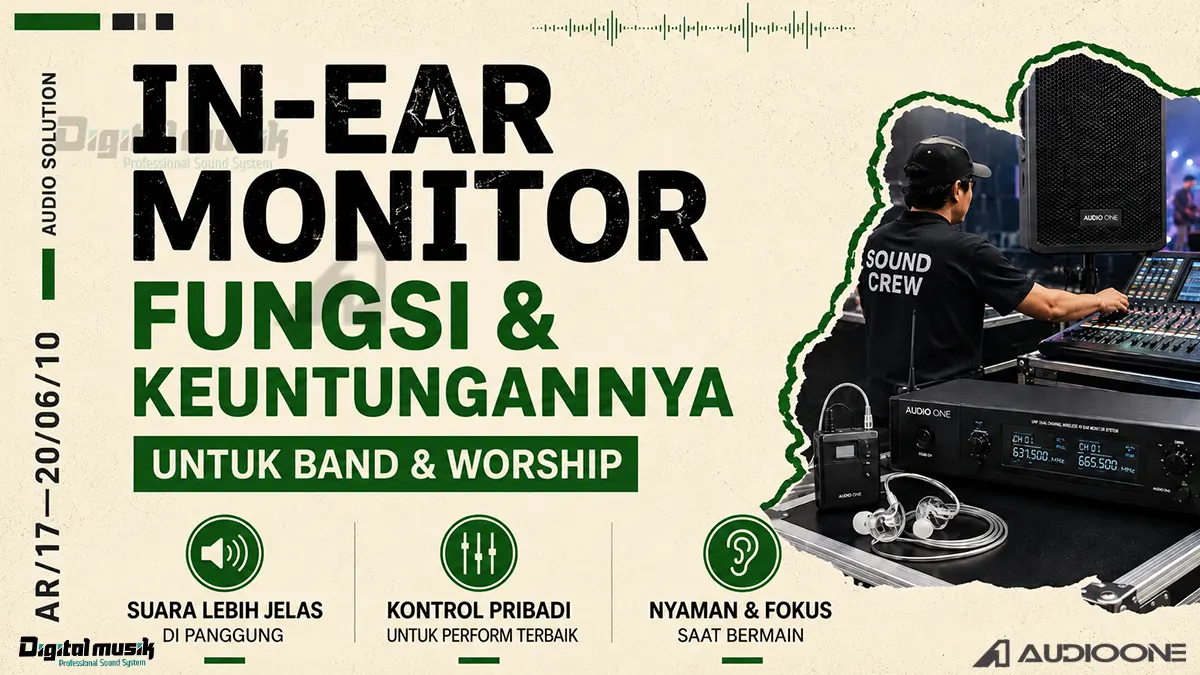 In-Ear Monitor untuk Band dan Worship: Fungsi dan Keuntungannya