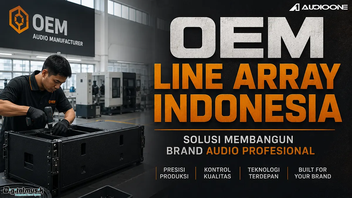 Workshop produksi OEM Line Array Indonesia