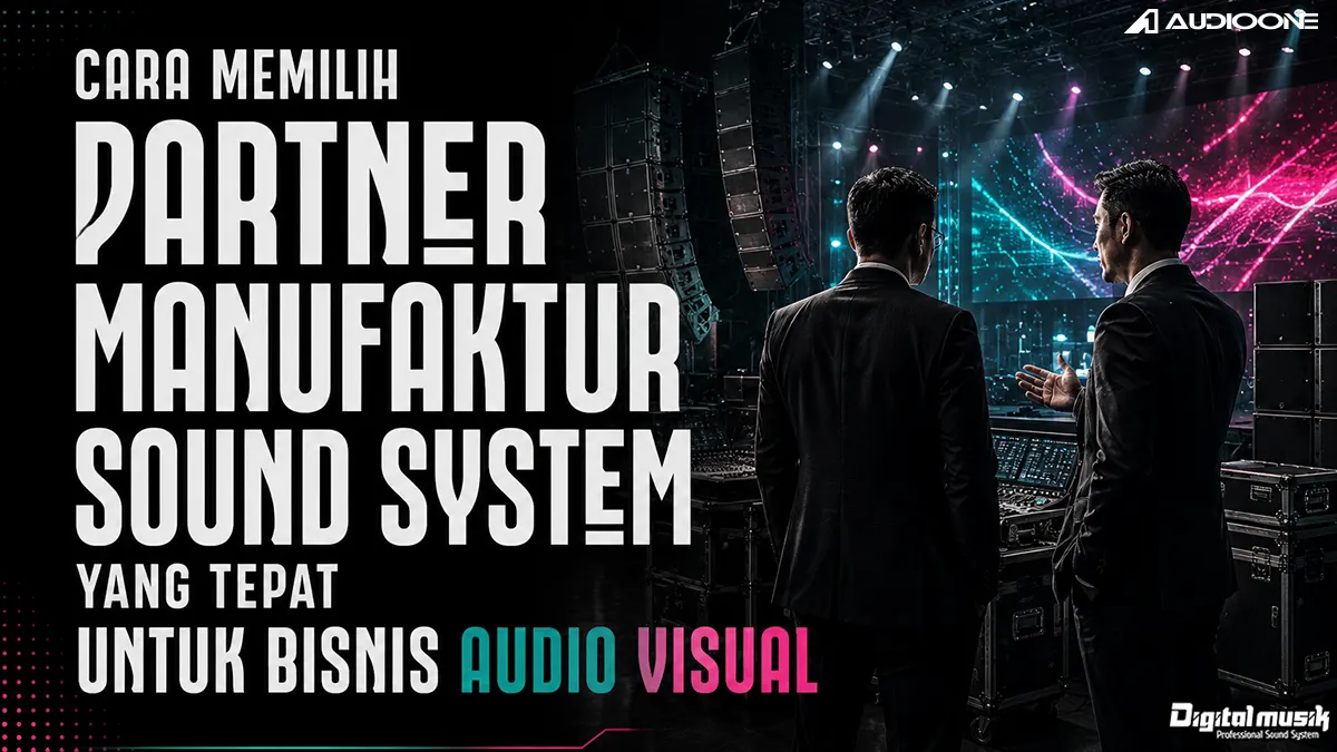 Proses produksi manufaktur sound system profesional di workshop Digital Musik