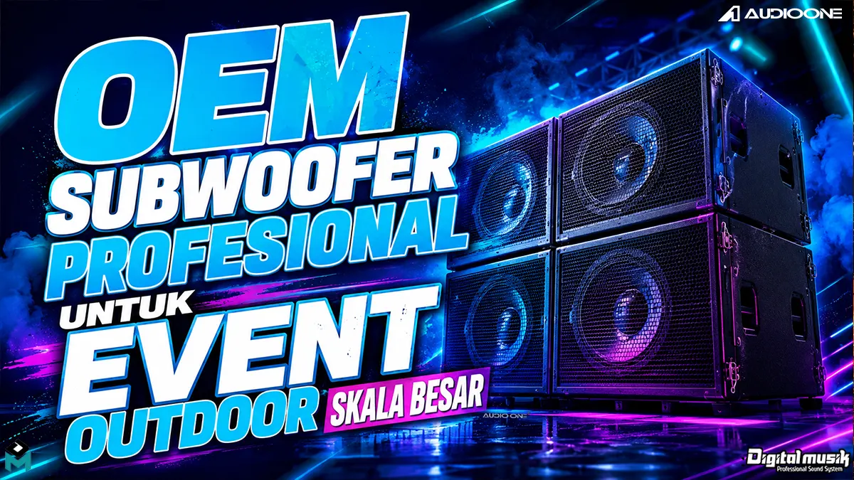 Subwoofer profesional untuk event outdoor skala besar produksi Digital Musik