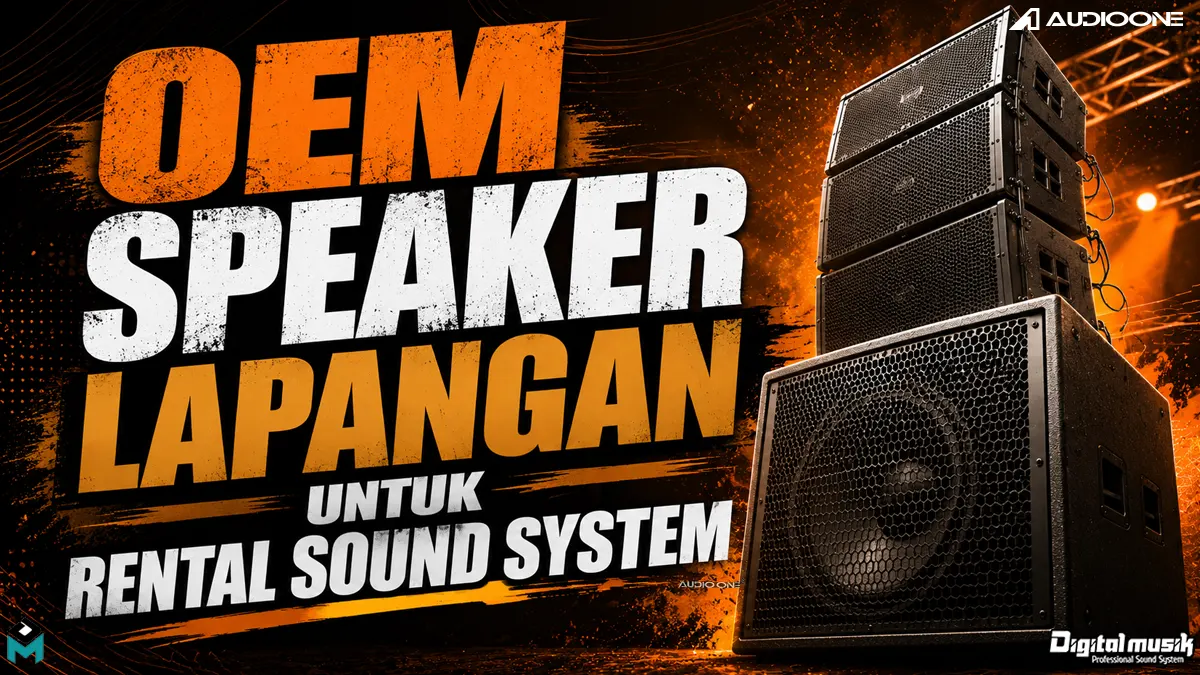 Produksi OEM speaker lapangan untuk kebutuhan rental sound system profesional