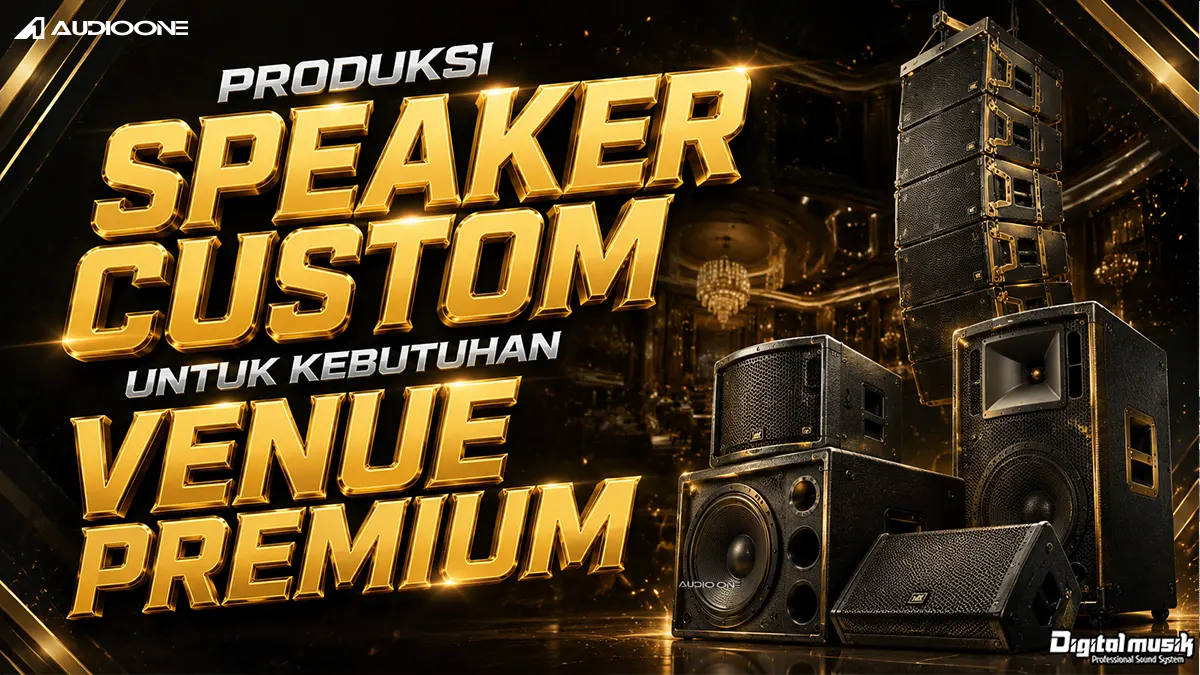 Produksi speaker custom untuk venue premium oleh Digital Musik