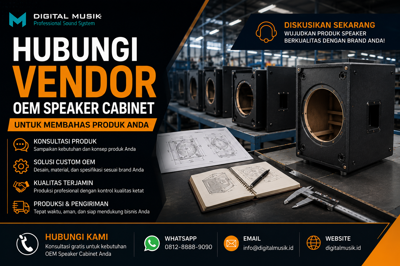 Hubungi Vendor OEM Speaker Cabinet untuk Membahas Produk Anda