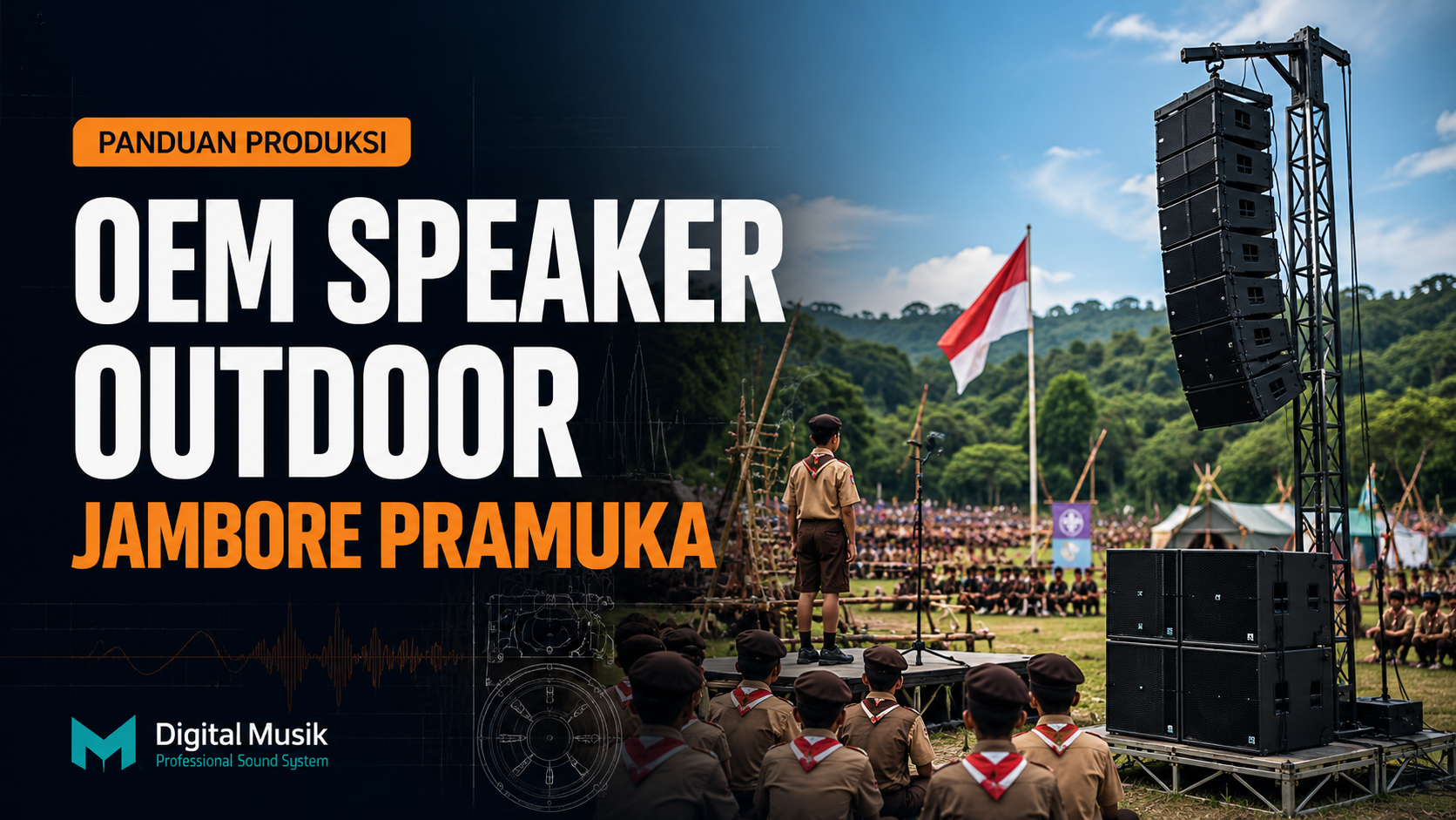 Proses manufaktur box speaker outdoor untuk kebutuhan panggung kegiatan lapangan
