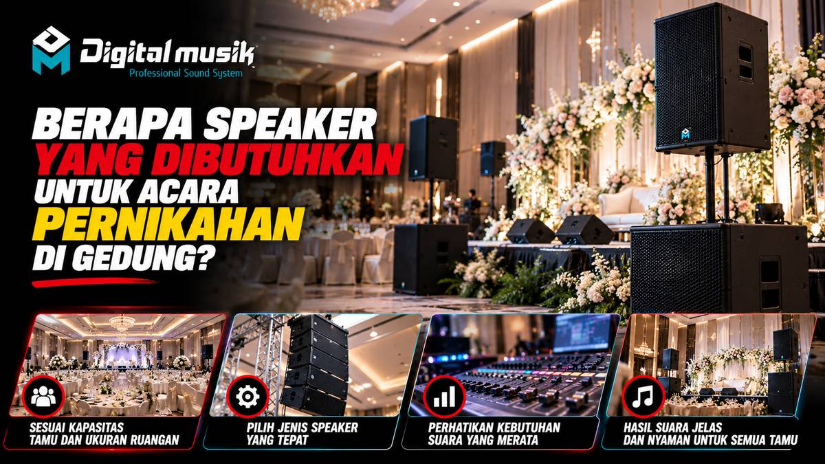 Berapa Speaker yang Dibutuhkan untuk Acara Pernikahan di Gedung?