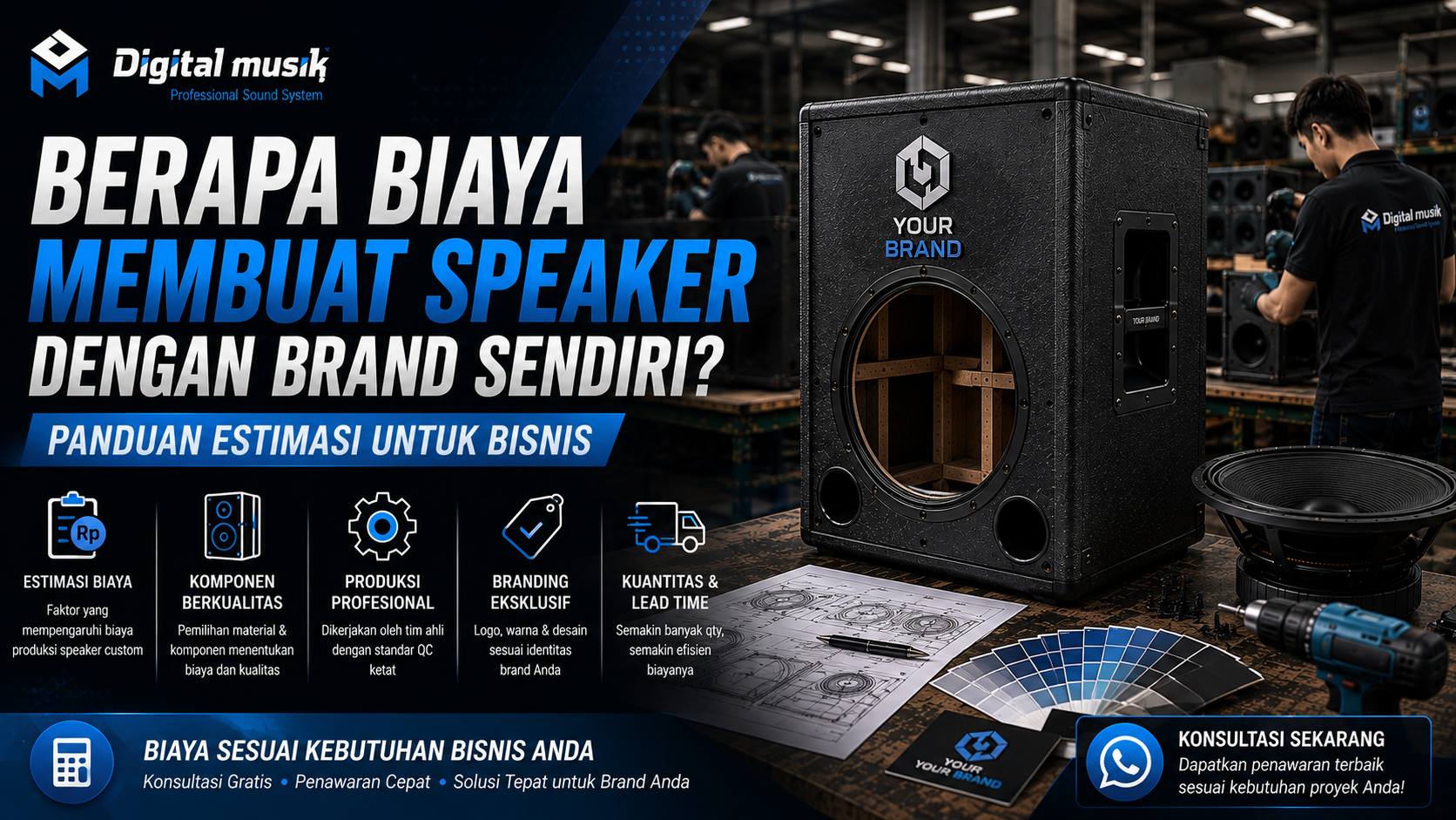 Berapa Biaya Membuat Speaker dengan Brand Sendiri? Panduan Estimasi untuk Bisnis