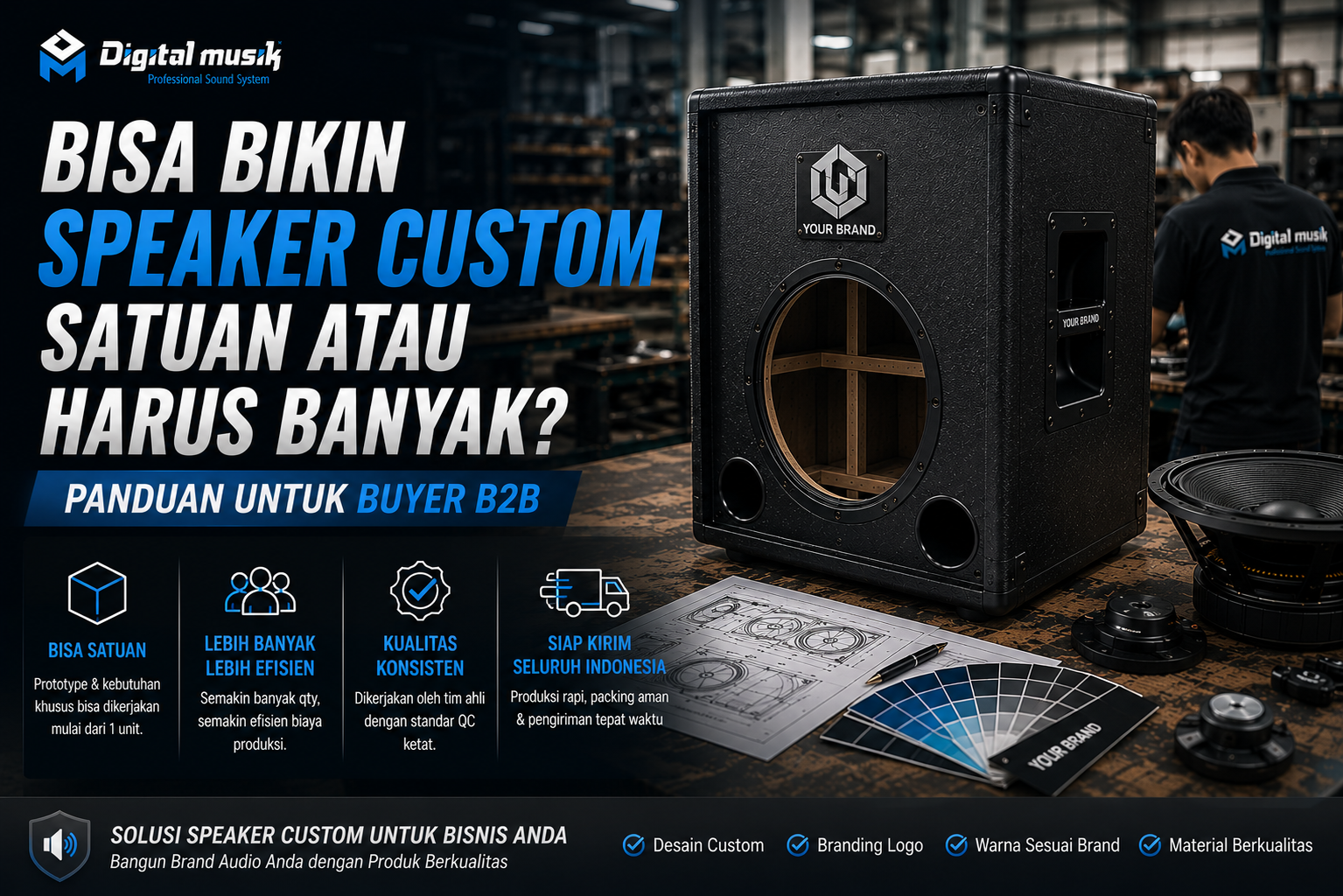 Bisa Bikin Speaker Custom Satuan atau Harus Banyak? Panduan untuk Buyer B2B