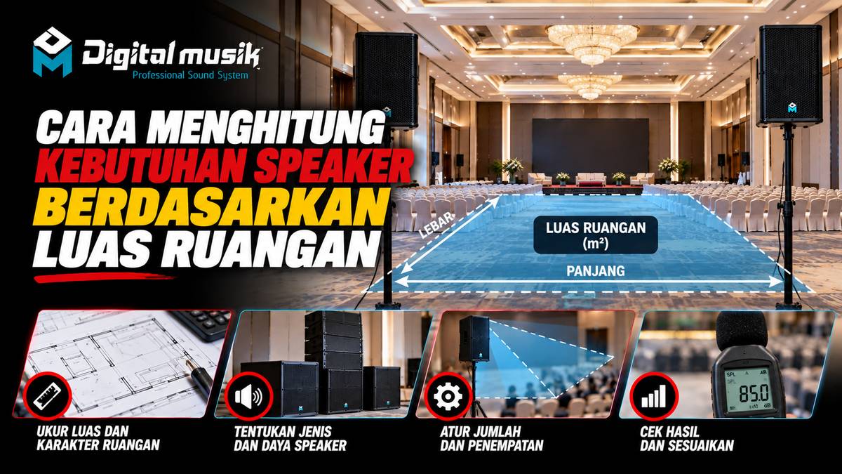 Cara Menghitung Kebutuhan Speaker Berdasarkan Luas Ruangan