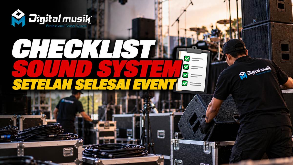 Checklist Sound System Setelah Selesai Event