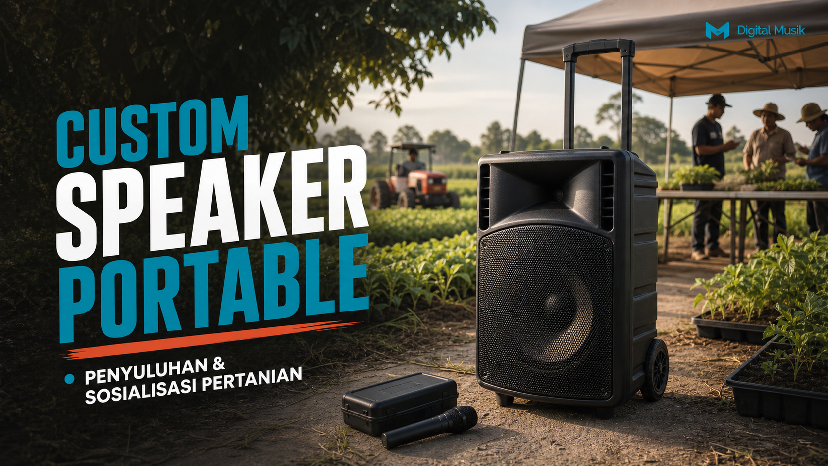 Proses fabrikasi custom speaker portable untuk kebutuhan lapangan