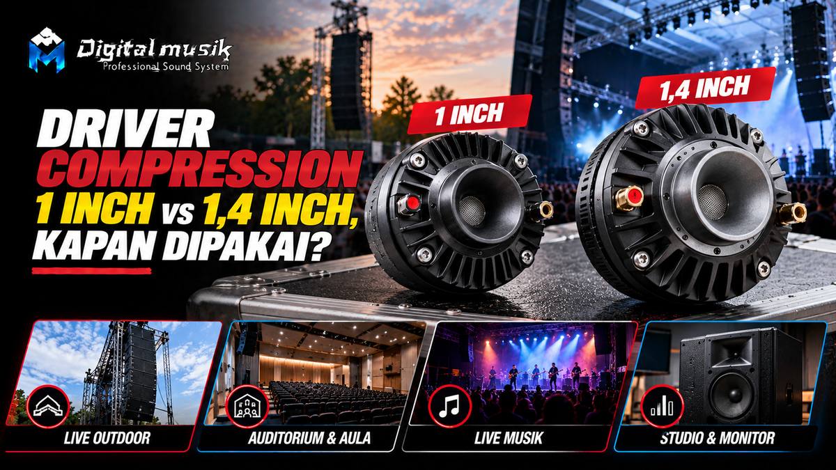 Driver Compression 1 Inch vs 1,4 Inch, Kapan Dipakai?