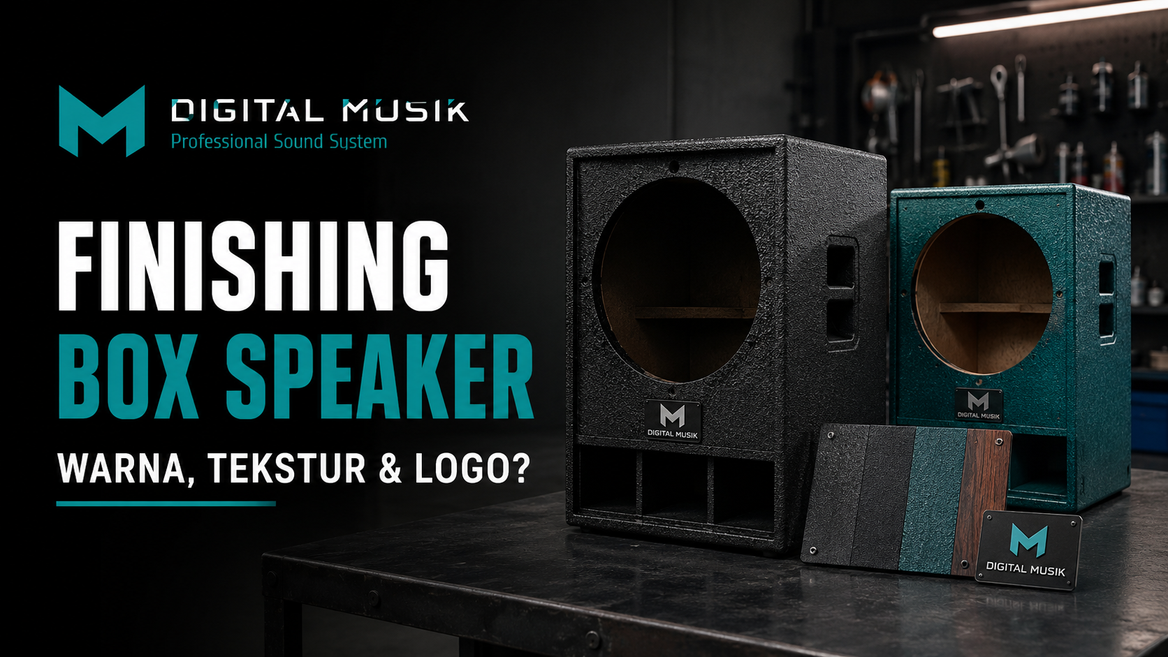 Finishing Box Speaker Custom: Bisa Pilih Warna, Tekstur, dan Logo?