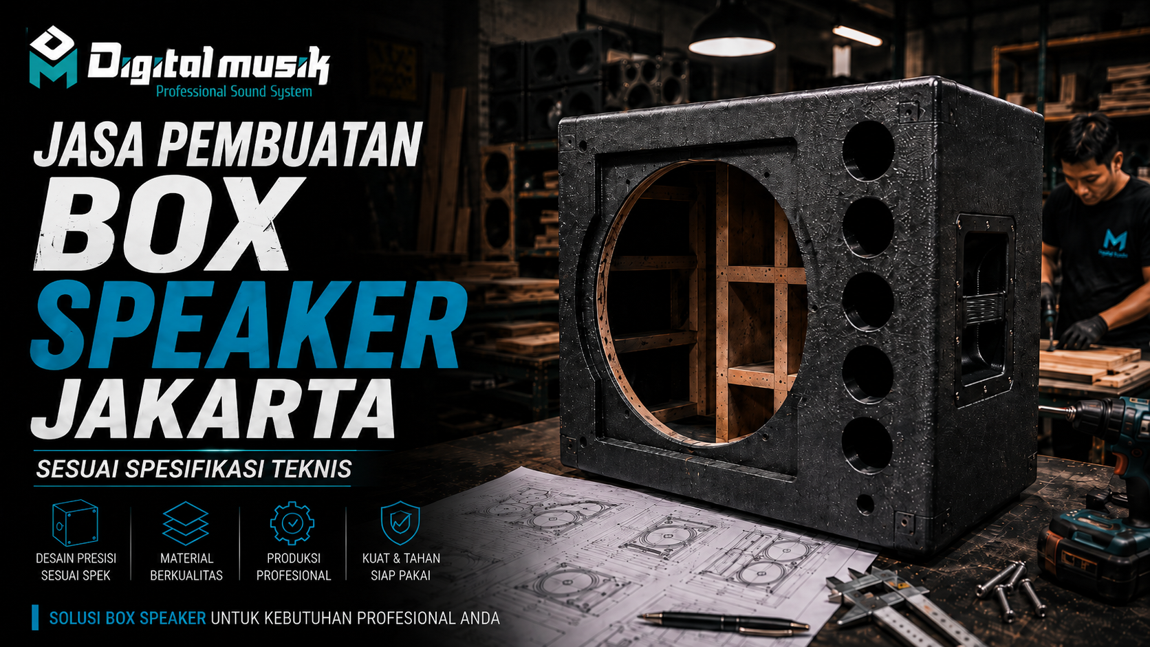 Jasa Pembuatan Box Speaker Jakarta Sesuai Spesifikasi Teknis