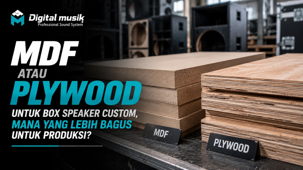 MDF atau Plywood untuk Box Speaker Custom, Mana yang Lebih Bagus untuk Produksi?