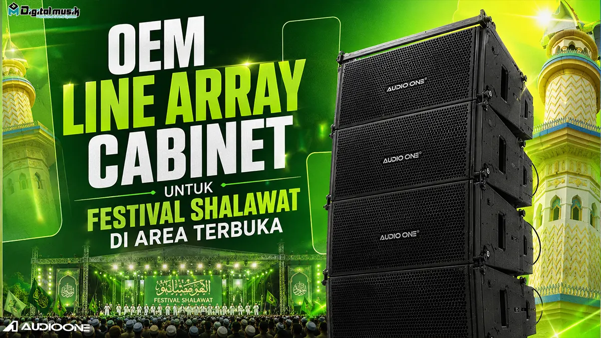 Proses manufaktur OEM line array cabinet untuk kebutuhan panggung festival outdoor