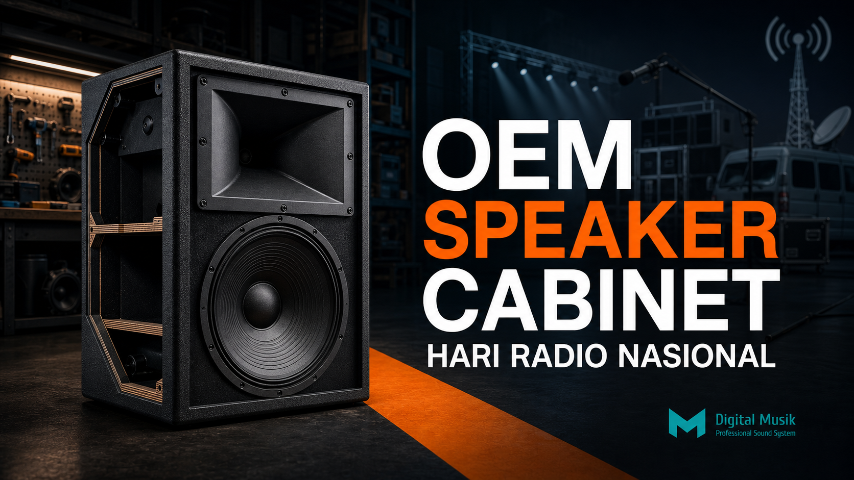 OEM Speaker Cabinet untuk Hari Radio Nasional: Audio Aktivasi dan Roadshow
