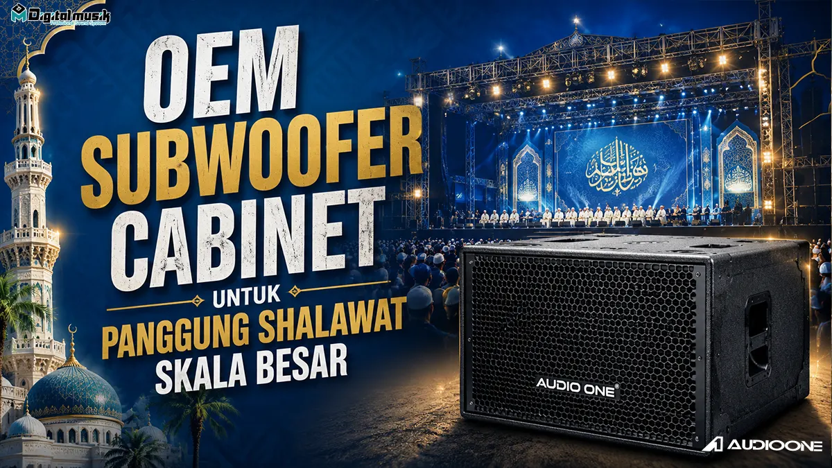 Proses produksi OEM subwoofer cabinet untuk kebutuhan panggung event skala besar