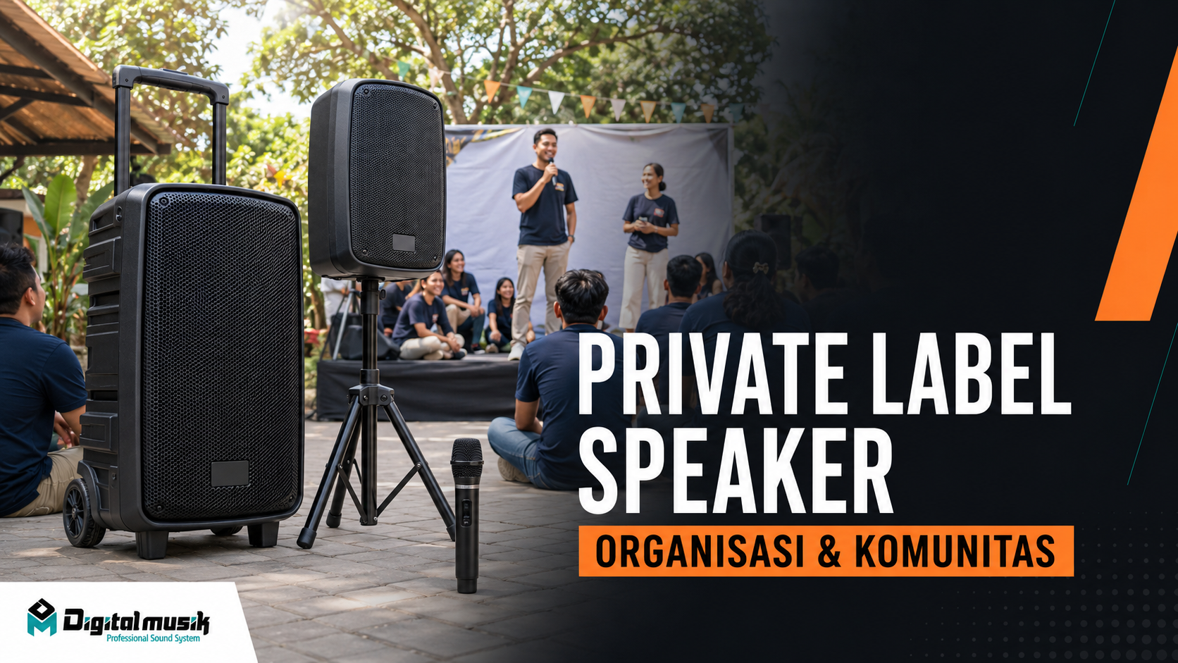 Proses manufaktur speaker portable custom di workshop Digital Musik Indonesia