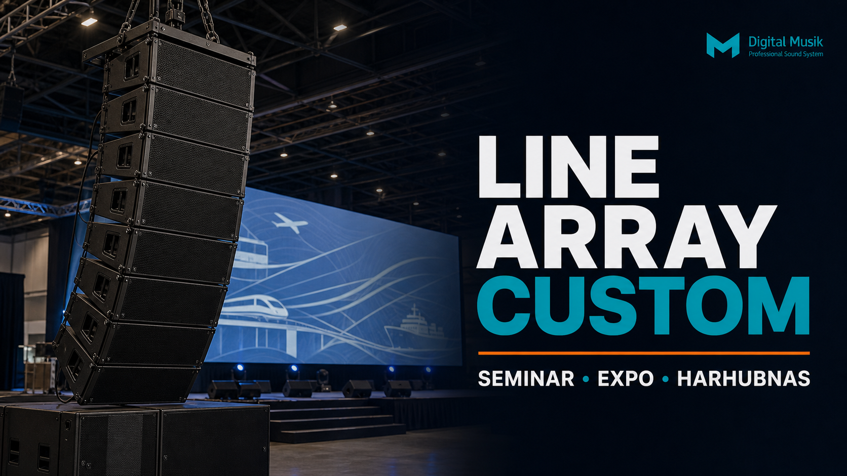 Produksi Line Array Custom untuk Seminar, Expo, dan Puncak Harhubnas