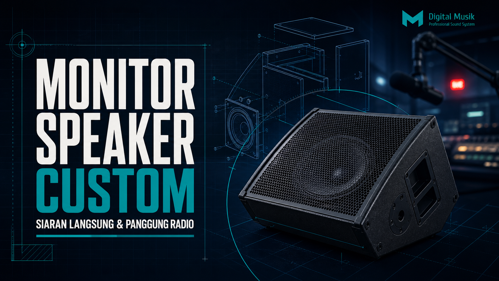 Produksi Monitor Speaker Custom untuk Siaran Langsung dan Panggung Radio: Panduan Manufaktur B2B