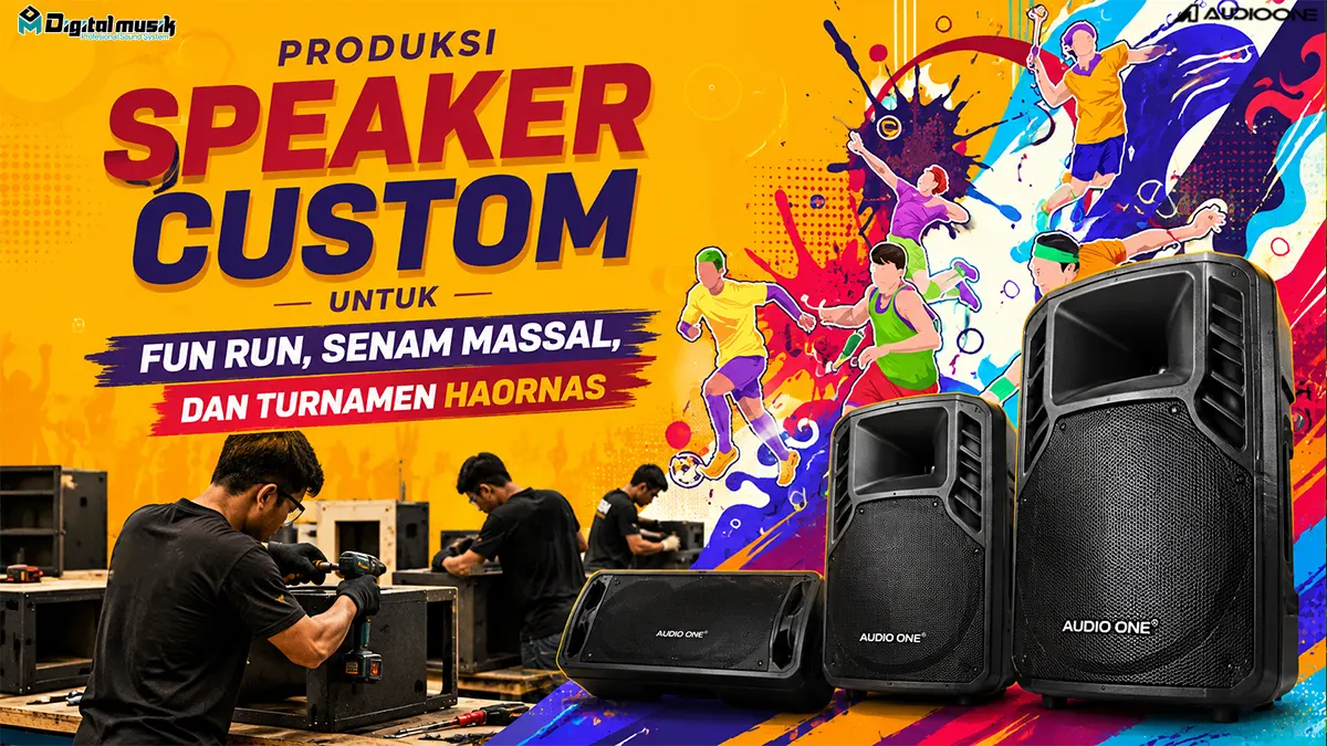 Produksi Speaker Custom untuk Fun Run, Senam Massal, dan Turnamen Haornas: Panduan Manufaktur B2B