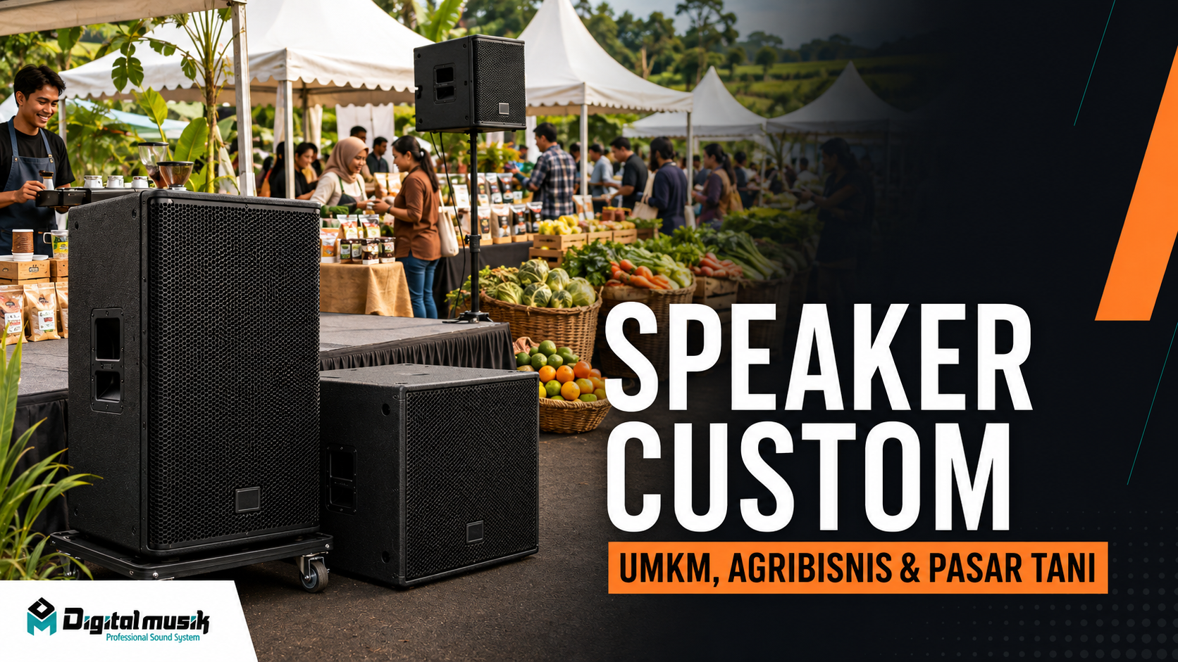 Proses produksi speaker cabinet custom untuk kebutuhan event bazar dan expo