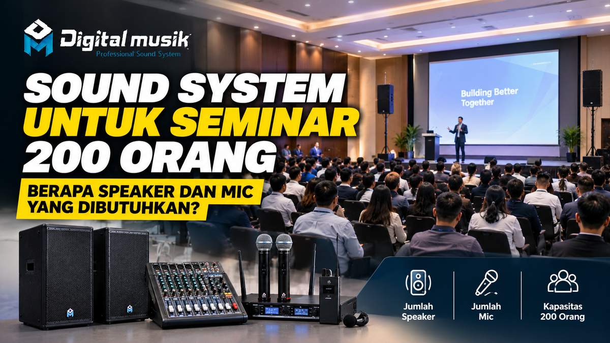 Sound System untuk Seminar 200 Orang: Berapa Speaker dan Mic yang Dibutuhkan?