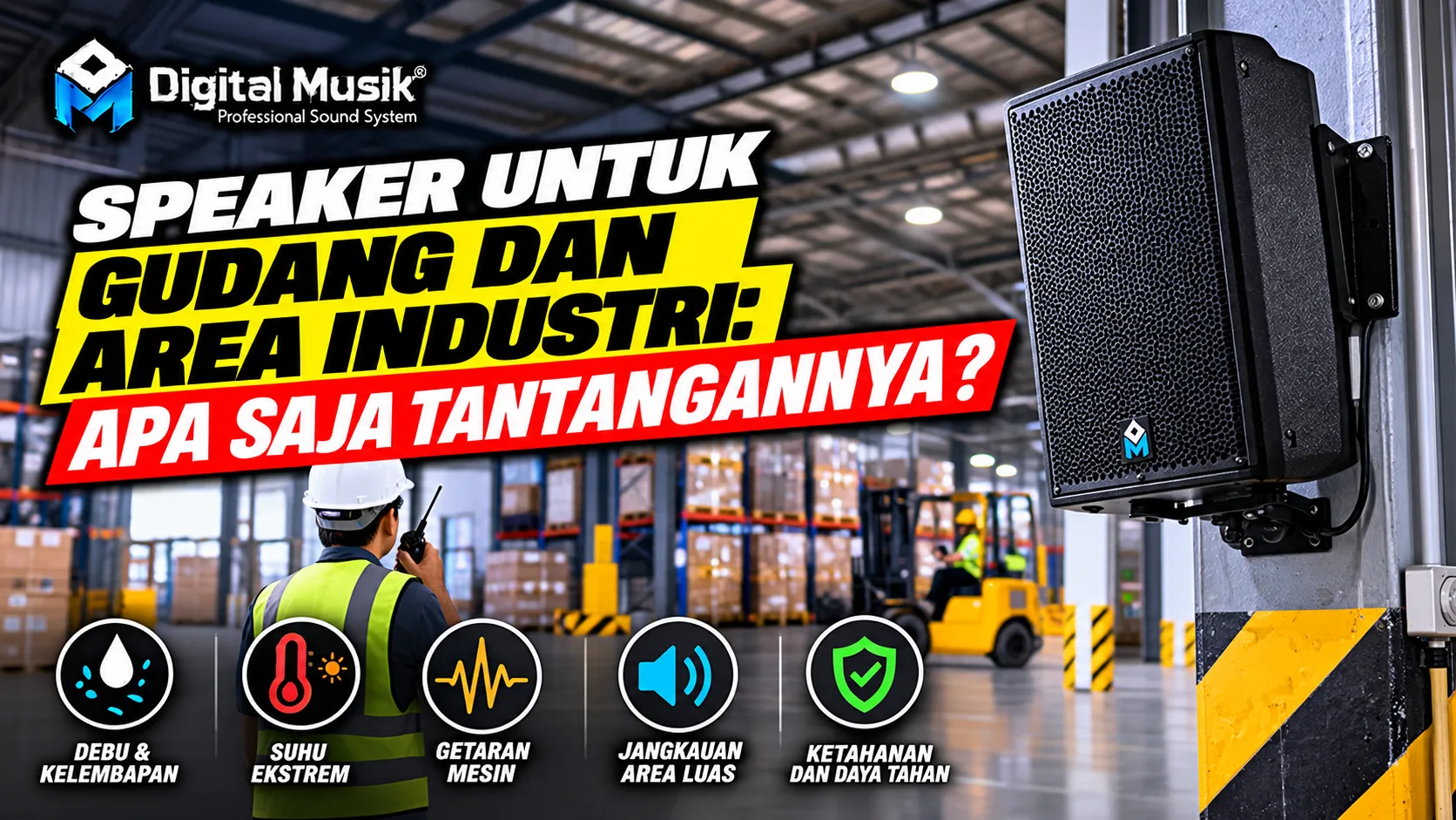 Speaker untuk Gudang dan Area Industri: Apa Saja Tantangannya?