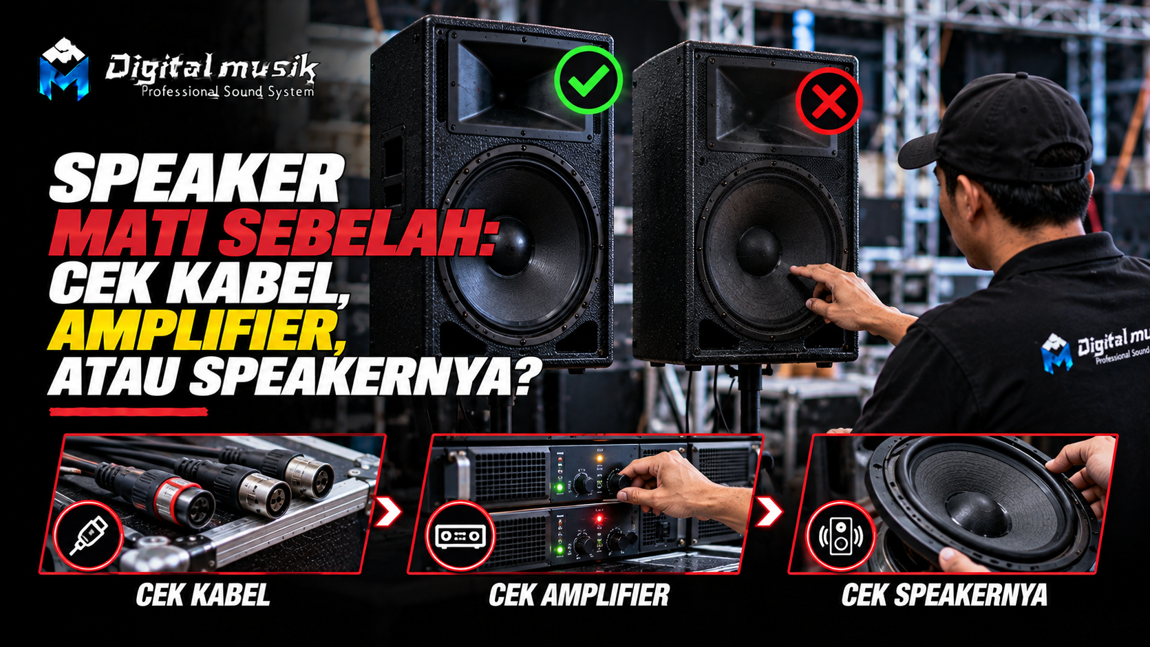 Speaker Mati Sebelah: Cek Kabel, Amplifier, atau Speakernya?