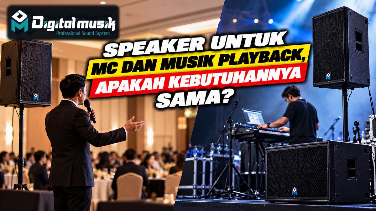 Speaker untuk MC dan Musik Playback, Apakah Kebutuhannya Sama?