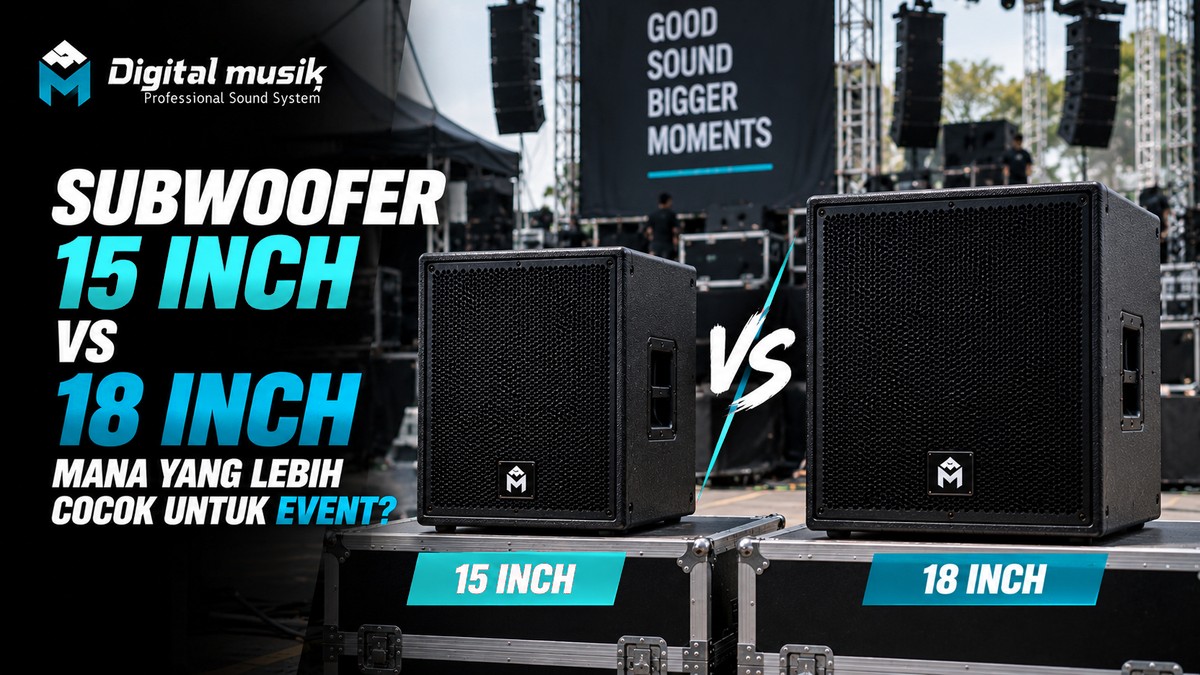 Subwoofer 15 Inch vs 18 Inch, Mana yang Lebih Cocok untuk Event?