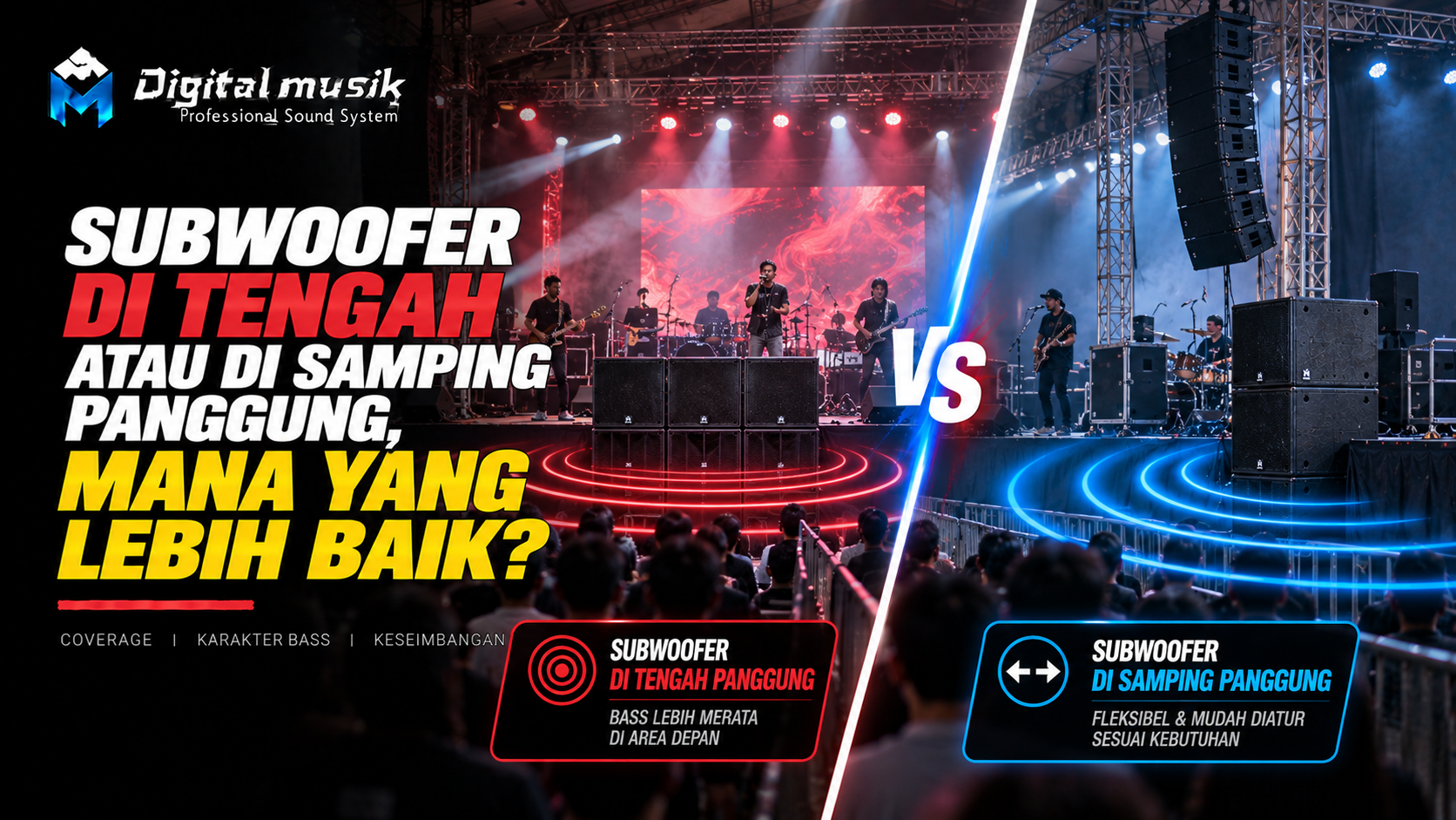 Subwoofer di Tengah atau di Samping Panggung, Mana yang Lebih Baik?